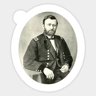 Union General Ulysses S Grant Photo Portrait Sticker